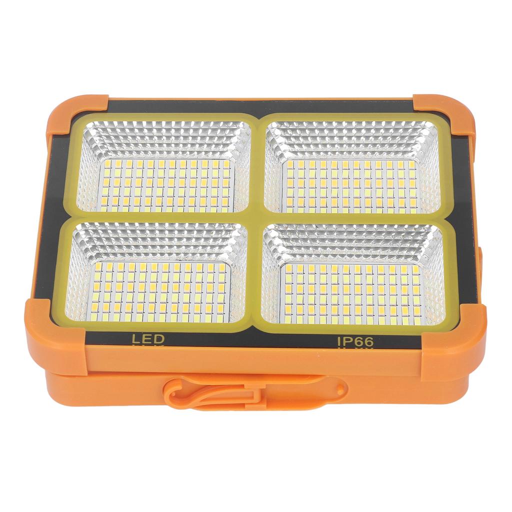 100W Solar Work Light 4 Gear Adjustable IP66 Portable Solar Flood Light for Emergency Garage Pond