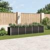 VidaXL Raised Garden Bed Galvanized Steel 400x80x77 Cm Anthracite