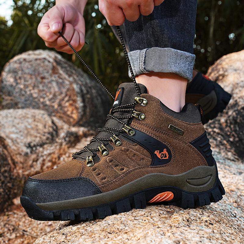 36-47 Couple Large Anti Slip Fashion Trend Outdoor Mountaineering Shoes Casual Sports Hiking Shoes