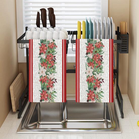 60x40 см рождественское кухонное елочное волокнистое полотенце Снеговик Гном Снежинка сверхтонкое водопоглощающее прямоугольное ультрамягкое