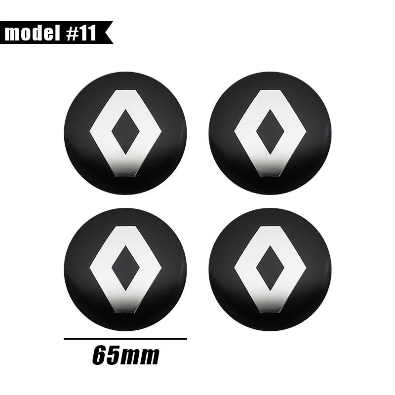 For Renault 2026 New Hub Caps 4Pcs 56mm 60mm 65mm Car Styling Wheel Center Hub Cap Badge Emblem Sticker For Renault Megane 2 Dus