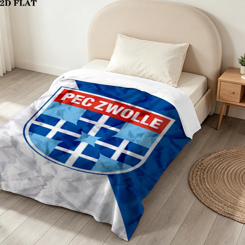 PEC Zwolle Print Flannel Blanket High Quality Warm Comfortable Cover for All Seasons Perfect for Gifts Home Decor
