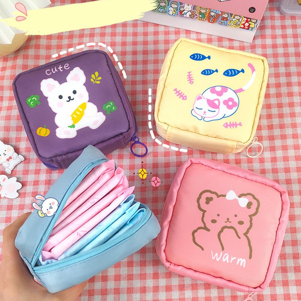 Mini Women Cosmetic Bag Cute Floral Small Makeup Bags Toiletry Organizer Female Coin Card Storage Purse Make Up Case Bag