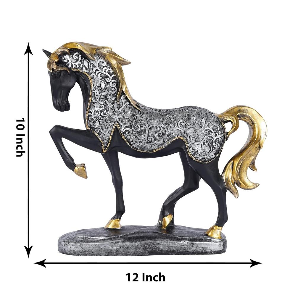 Horse Showpiece for Home Decor Showpiece, Running Horse Statue for Feng Shui Vastu Figurines for Good Luck Gifts New