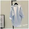 2025 Korean Fashion White Women's Shirt New Spring Long Sleeve Blouses Simple Shirts Buttons Office Lady Tops  12616