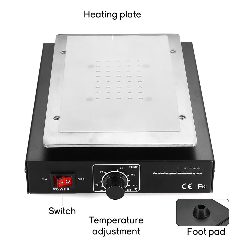 Разделитель экрана Автоматический нагрев Металлическая машина для ремонта телефона Снятие стекла Нагревательная платформа Пластина для разделителей ЖК-экрана 450 Вт Черный