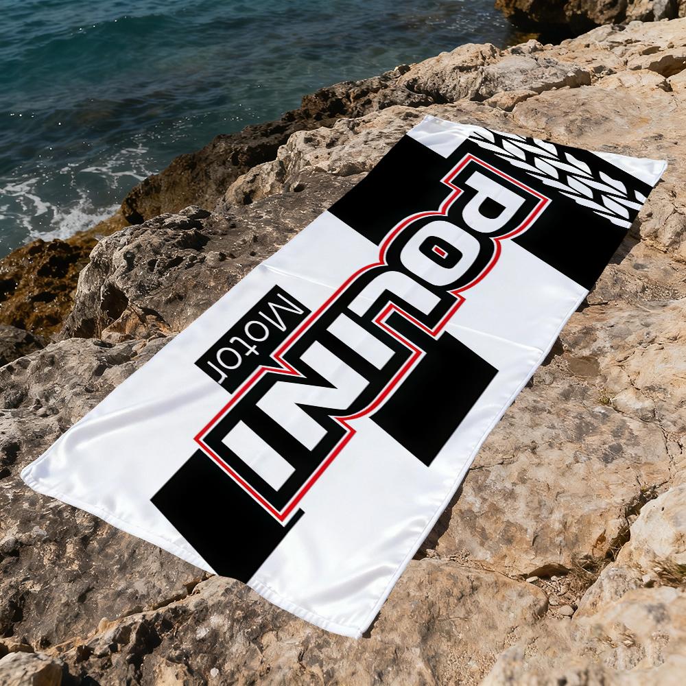P-Polini-I LOGO luxury Towel Large Quick-Drying Microfiber soft Beach Towel for Travel Fitness Sauna Bathing Camping