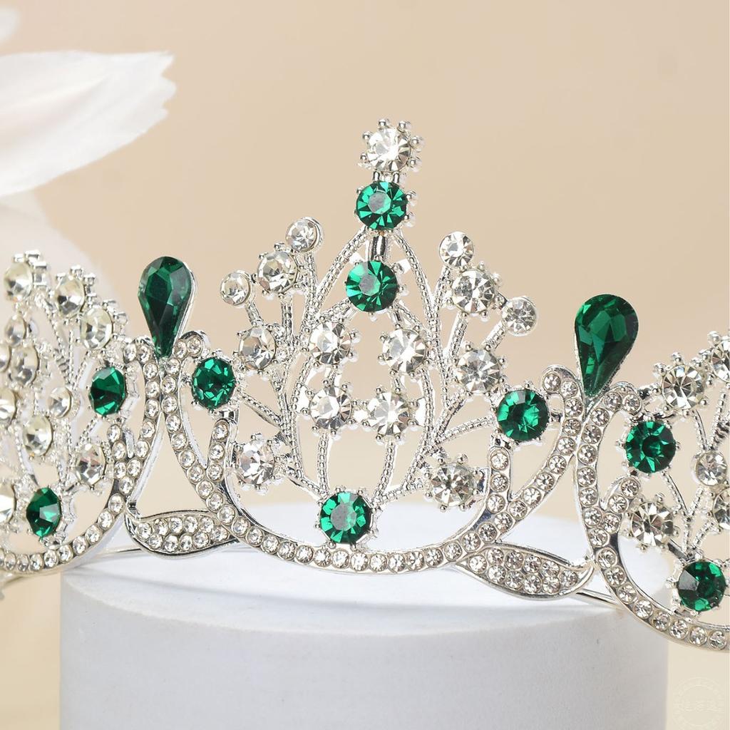 Свадебная тиара корона из высококачественного серебряного сплава со стразами в стиле принцессы, аксессуары для волос, выпускной банкет, представление