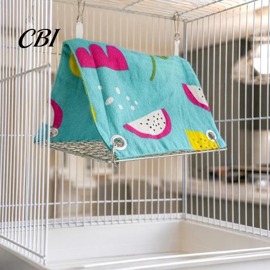 Bird Cage Bed Parrot Hammock Tent, Hanging Bed, Snuggle Cave, Cozy Breathable for Budgies Parakeets Cockatiels Small Parrots Easy Install