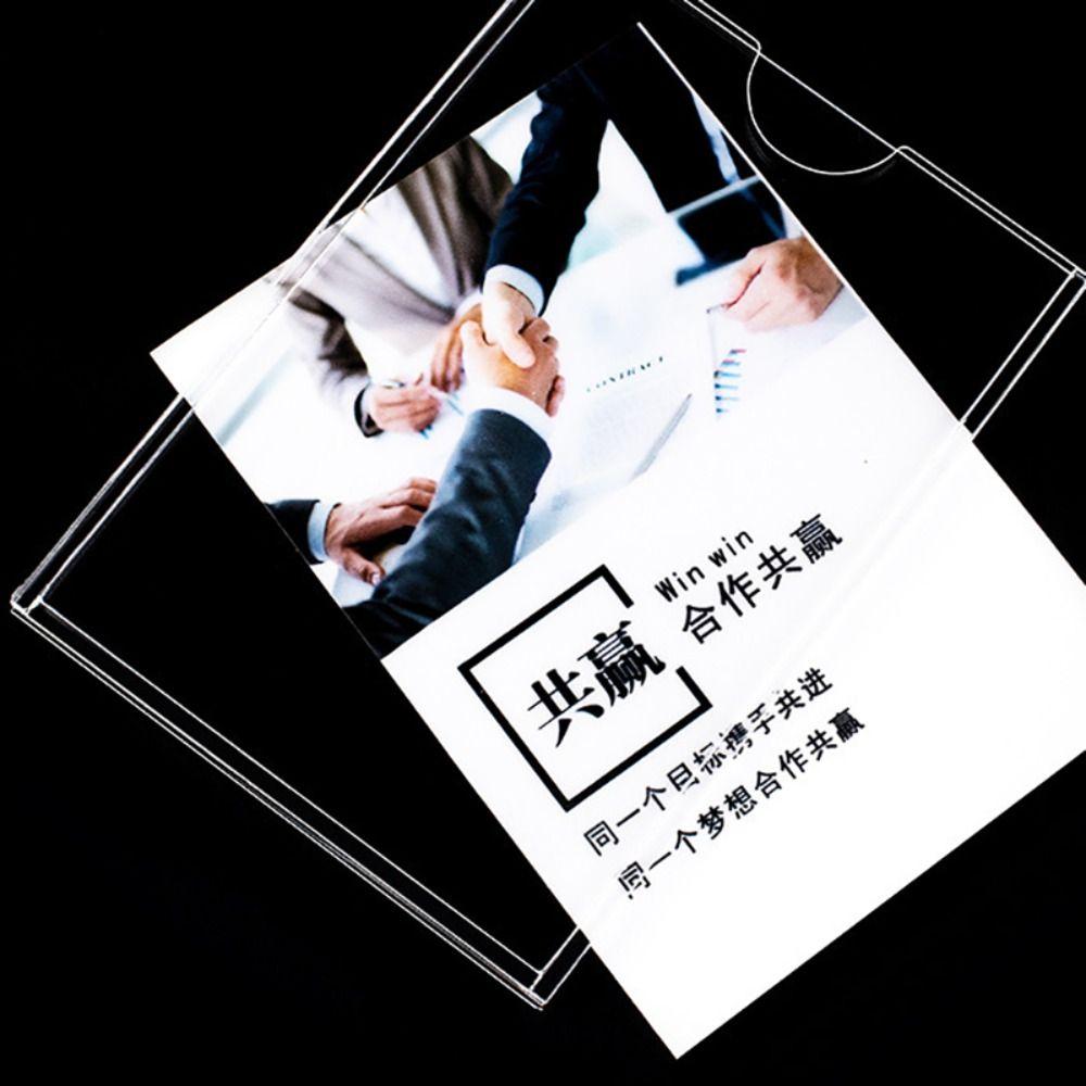 Самоклеящаяся фоторамка Прозрачный держатель для карточек Высококачественный держатель для табличек Подставка для карточек