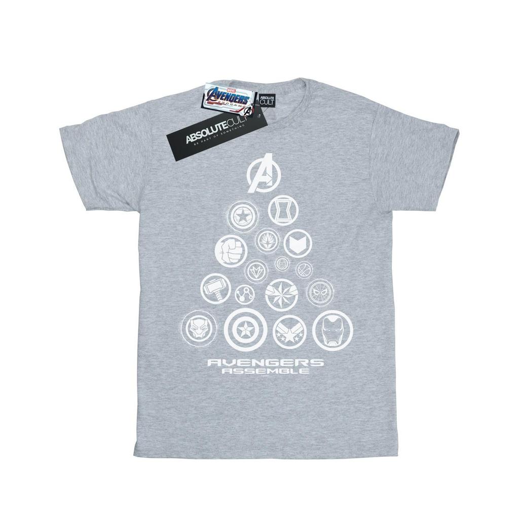 Marvel Mens Avengers Endgame Pyramid Icons T-Shirt