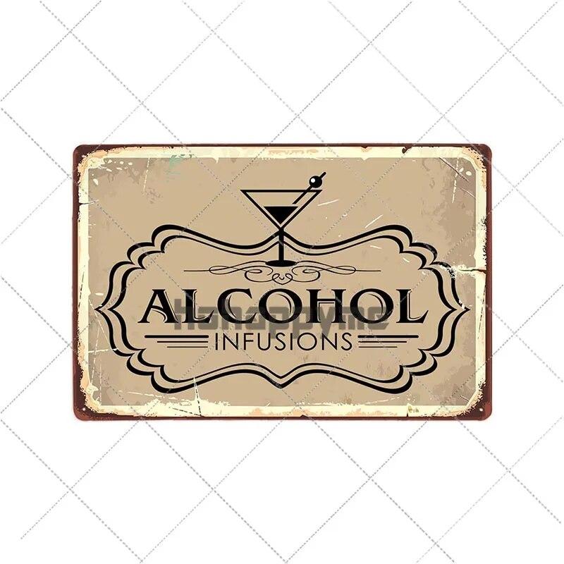 Ретро алкогольные знаки, забавная металлическая табличка, винтажные пивные тарелки, бар, паб, клуб, человек, пещера, украшение на стену, домашний декор 20x30 см