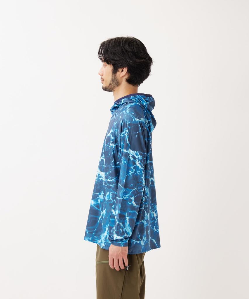 Мужская толстовка с капюшоном Lindis Sun Hoodie, легкий размер M [Snow Peak] EP-CS-26SU003 Женская, Серая,