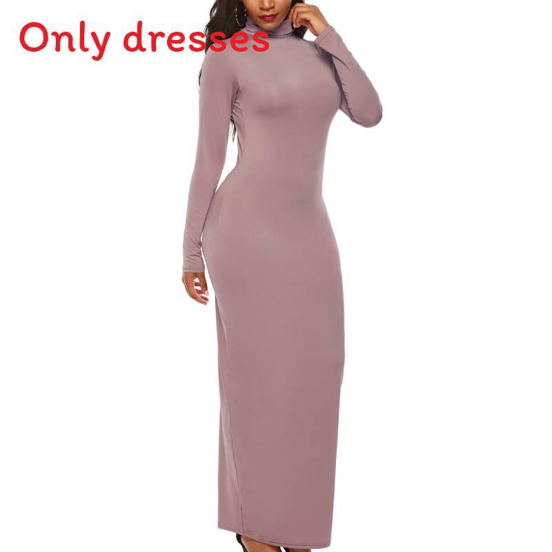 Long Sleeve Stretch Polyester Elegant Bodycon Dress For Office Women