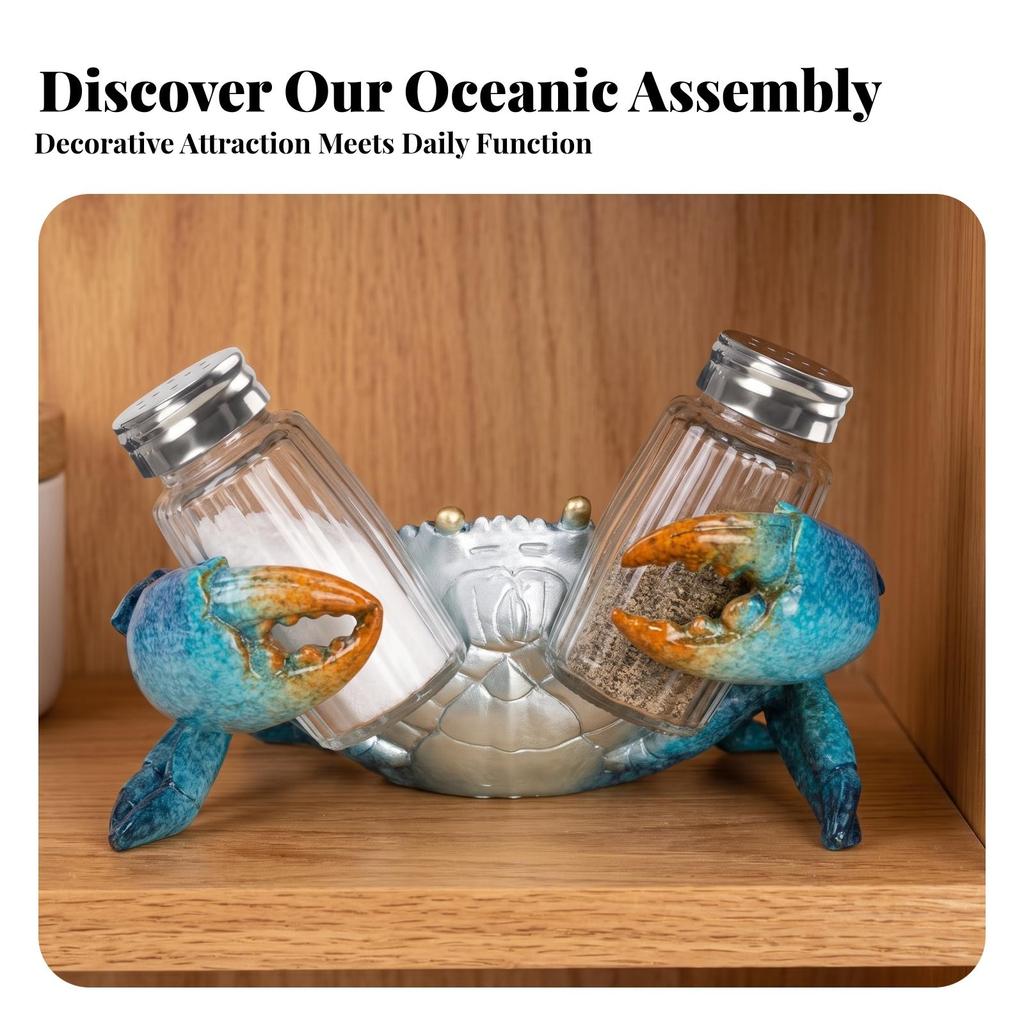 Condiment Bottle Holder with Glass Bottles Decorative Organizer Sturdy