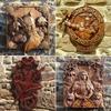 Hugin Munin Art Wall Odin-Ravens-Viking Mythology-Icon Домашний декор для улицы
