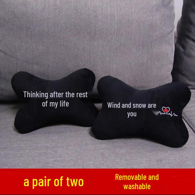 Car Neck and Lumbar Support Pillow Set – Cute Cartoon Design
