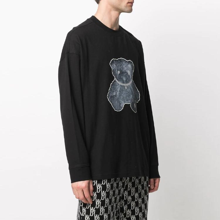 WE11DONE Teddy Long-sleeve T-shirt WD-TT9-20-116-U-BK