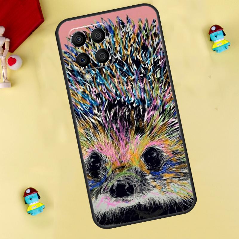 Милый чехол-ёжик для Samsung Galaxy M35 M55 M15 M11 M12 M13 M14 M06 M16 M36 M56 M31 M53 M32 M52 M34 M54