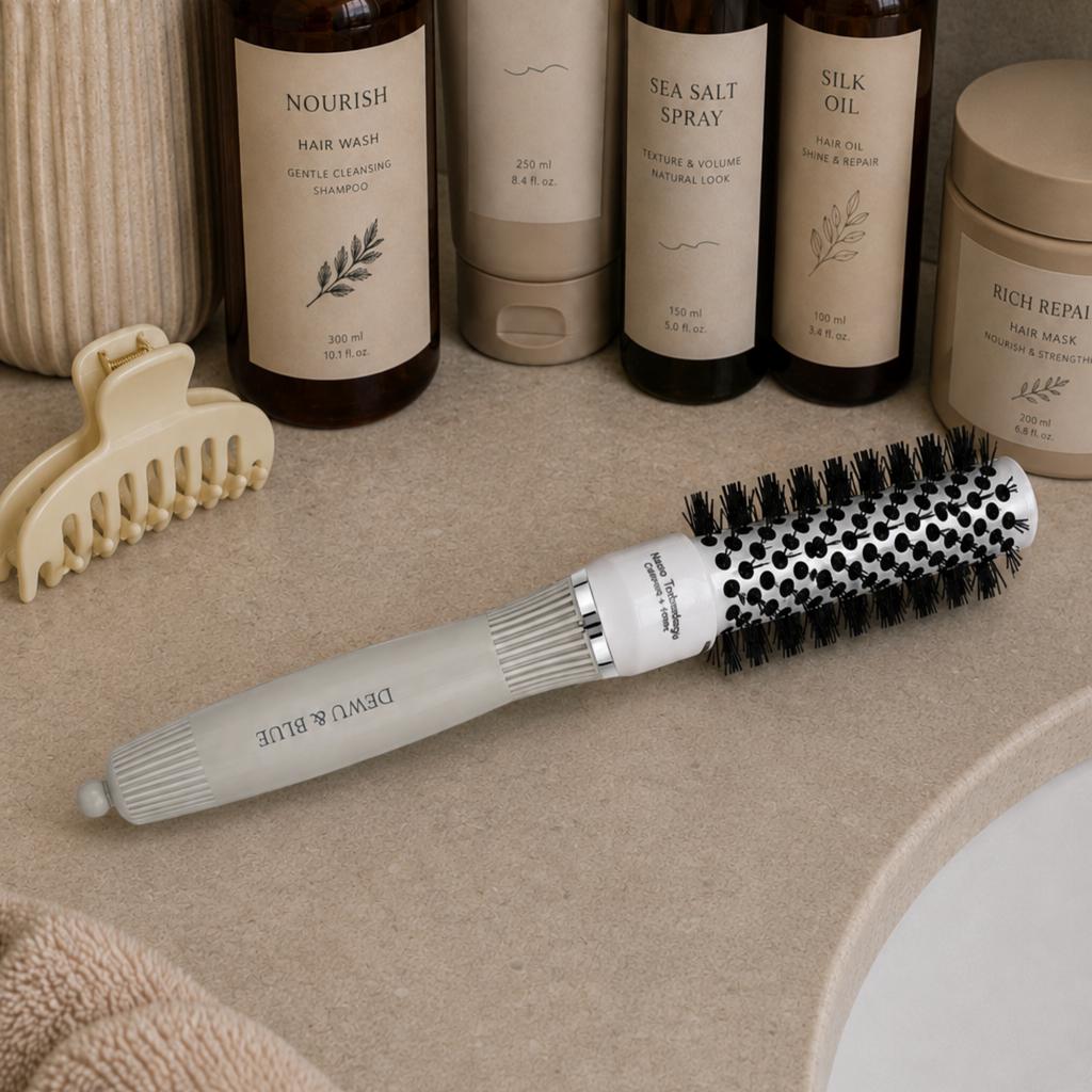 Ceramic Thermal Hair Brush for Styling with Ionization 25mm