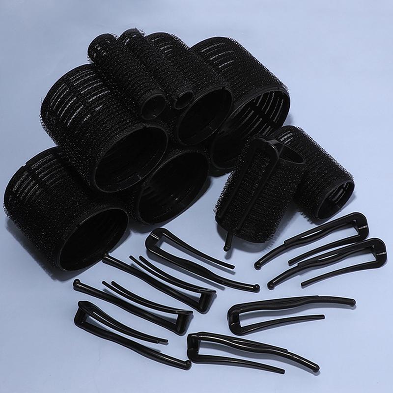 Черные волосы Корень Пушистые Бигуди Бигуди С Зажимами Самоклеящиеся Ленивые Бигуди Укладка Аксессуары Для Волос Для Женщин Инструмент Для Укладки Волос