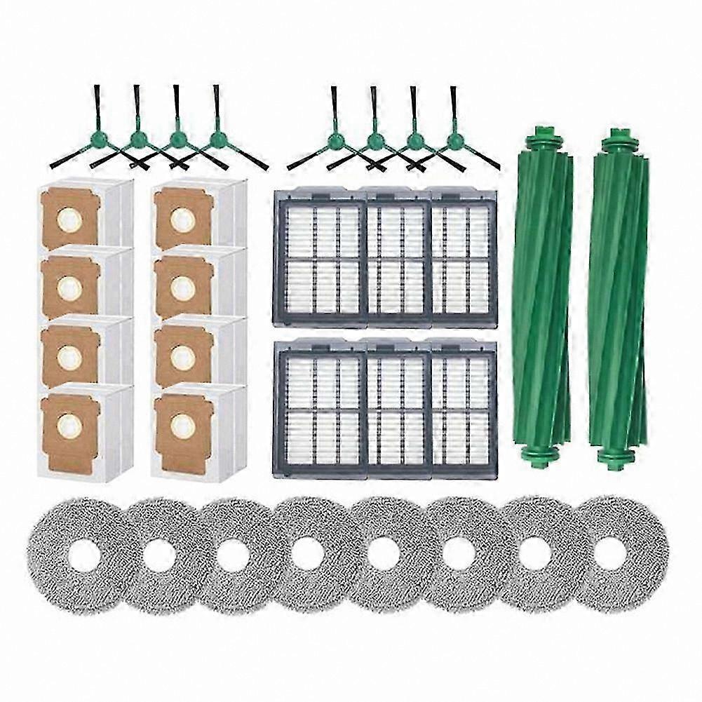 32PCS Spare Parts for IRobot Roomba 505/405 Combo: Brushes, HEPA Filter, Mop Cloth, Dust Bags