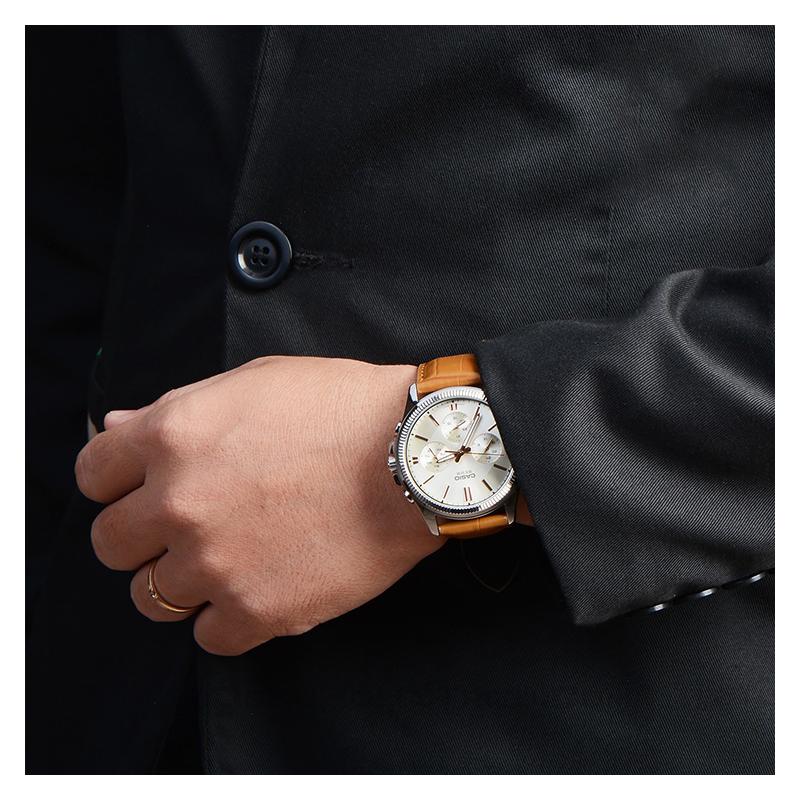 Casio Серия STANDARD, бизнес-серия, три циферблата и шесть стрелок, кварцевый механизм, кожаный ремешок, японские и корейские часы, мужские MTP-1375L-9A