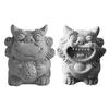 2 шт. Каменная фигурка льва Уникальное тонкое мастерство Мини-лев Чайный питомец Украшение для дома