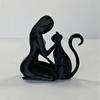 3D Printed Cat Dog Figurine Creative Canine Statues Crafts Desktop Ornaments  Christmas Gift