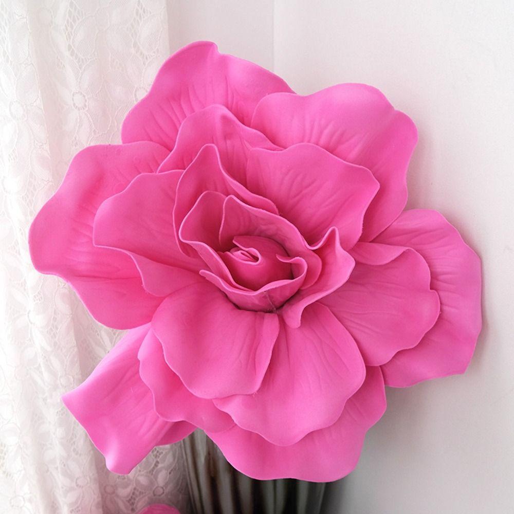 Three-dimensional Large Artificial Flower Photography Props Artificial PE Rose Simulation Flower