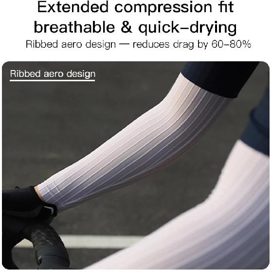 Rrskit Summer Cycling Long Sleeve Quick Dry Breathable Antimicrobial Sleeve Reduces Wind Resistance Professional Competitive