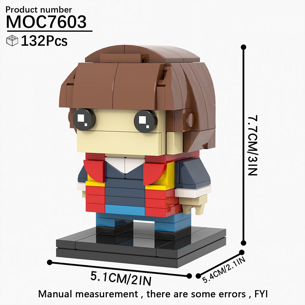 MOOXI Монстр Демодог Очень Странные Дела ТВ Сериал Фигурка Brickheadzed Существо Сборка Взрослый Набор Строительных Блоков Детская Игрушка MOC Кирпич Подарок