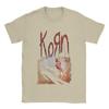 Korn Men's T Shirt  Vintage Tees Short Sleeve O Neck T-Shirts Cotton  Clothes