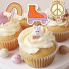 1 набор из 24 шт. милых одноразовых флажков для кексов своими руками, идеально подходящих для декора дня рождения и семейных посиделок