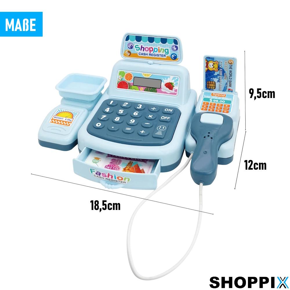 SHOPPIX игровой кассовый аппарат детский кассовый аппарат магазин игрушечный кассовый аппарат торговец