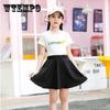 Осень-весна, летняя юбка для девочек, плиссированная юбка в корейском стиле, защитные штаны, однотонная антибликовая короткая юбка