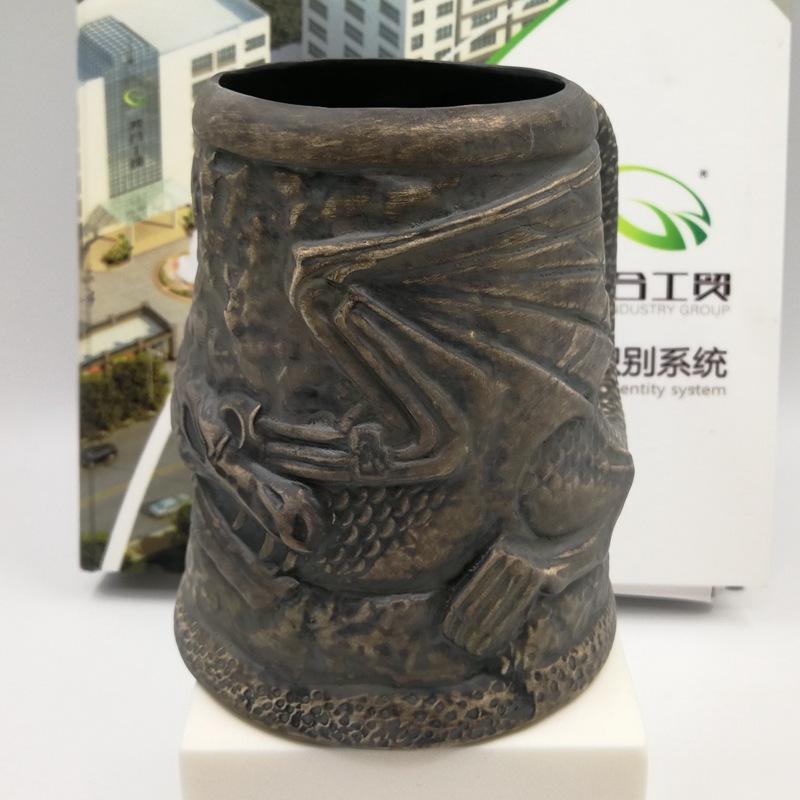 Керамическая немецкая пивная кружка Игра Мультфильм и Периферийная кружка Узор дракона Бокал для красного вина Пиво Большая Бар Экспорт