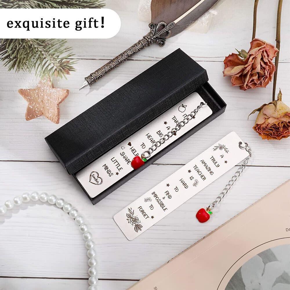 Спасибо Вдохновляющие металлические закладки с подвеской Закладки для помощников учителей Подарки для помощников учителей Закладки для детских садов