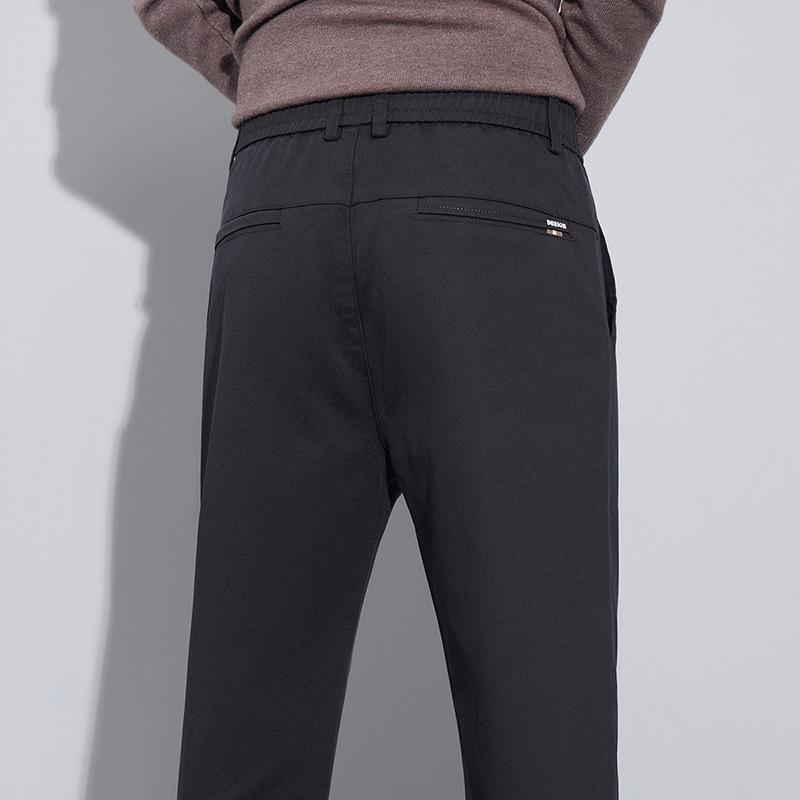 Весенне-осенние мужские свободные и универсальные легкие деловые повседневные брюки прямого кроя