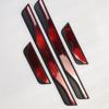 4PCS Plastic Stainless Steel Car Accessories Auto Door Sill Pedal Welcome Scuff Plate Cover
