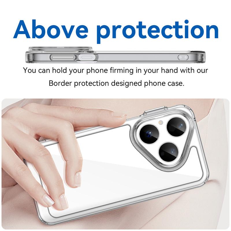 Для Huawei Pura 80 Чехол Huawei Pura 80 Pura 80 Pro Plus Ultra Чехол ТПУ Прозрачный ПК + Силикон Ударопрочный Защитный Чехол для Телефона