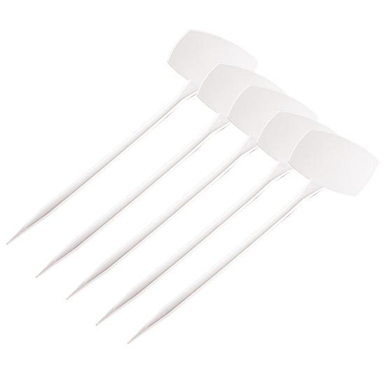 5 шт. Бирки для растений многоразовые пластиковые Т-образные этикетки для растений маркеры для растений