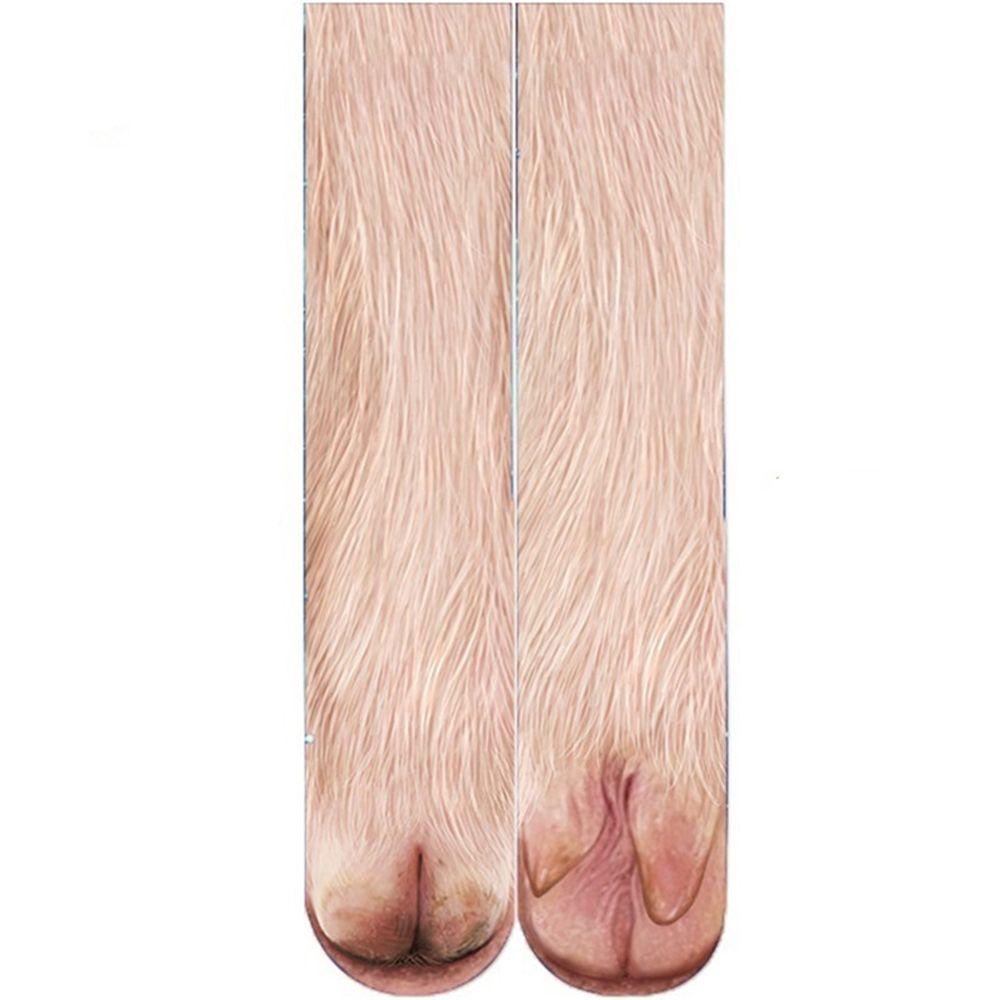 Funny Socks Printing Leopard Cotton Hosiery Tube Socks 3D Print Animals Sock Men Socks Women Socks