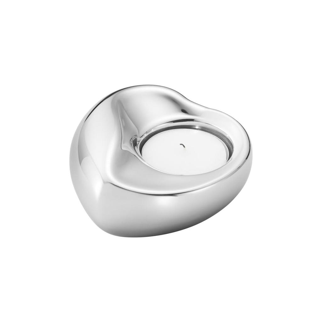 Подсвечник для чайной свечи 9 см x 4 см 10020324 "Georg Jensen" Свечи, СЕРДЦЕ, Серебро, Прибл.. (ширина) (высота),
