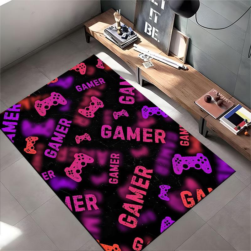 Colorful Gamer Controller Print suitable as a non-slip mat for the living room or bedroom sofa