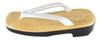 Kimono Made in Japan Geta Sandals with Urethane Soles Suitable for and Size L [Asakusa Market] Men's [White Straps], Men, Priests, Temples, Shrines,