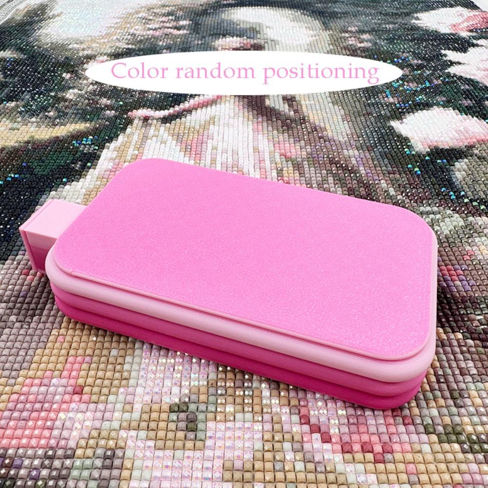 DIY Поднос для алмазной мозаики, вышивки, большой вместимости, с крышкой, цветной, стойка-органайзер для хранения страз
