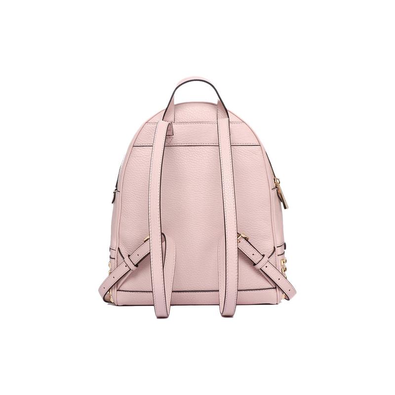 Michael Kors Rhea модный рюкзак с заклепками, элегантный, однотонный, кожаный, школьный, среднего размера, женский, розовый