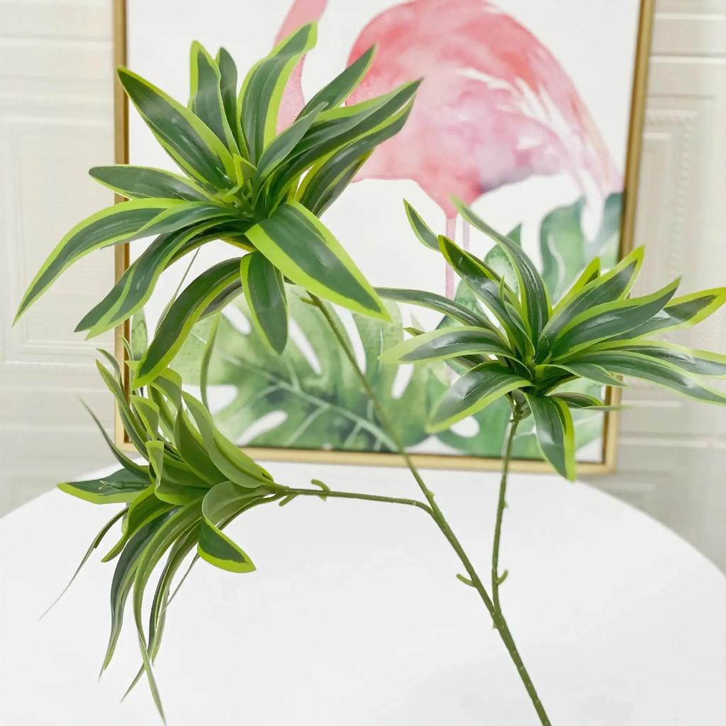 Лесная свадьба Имитация Растения Пластиковые Поддельные Листья Ветки Лилии Искусственные Зеленые Растения Горшечные Садовые Украшения Без Горшков