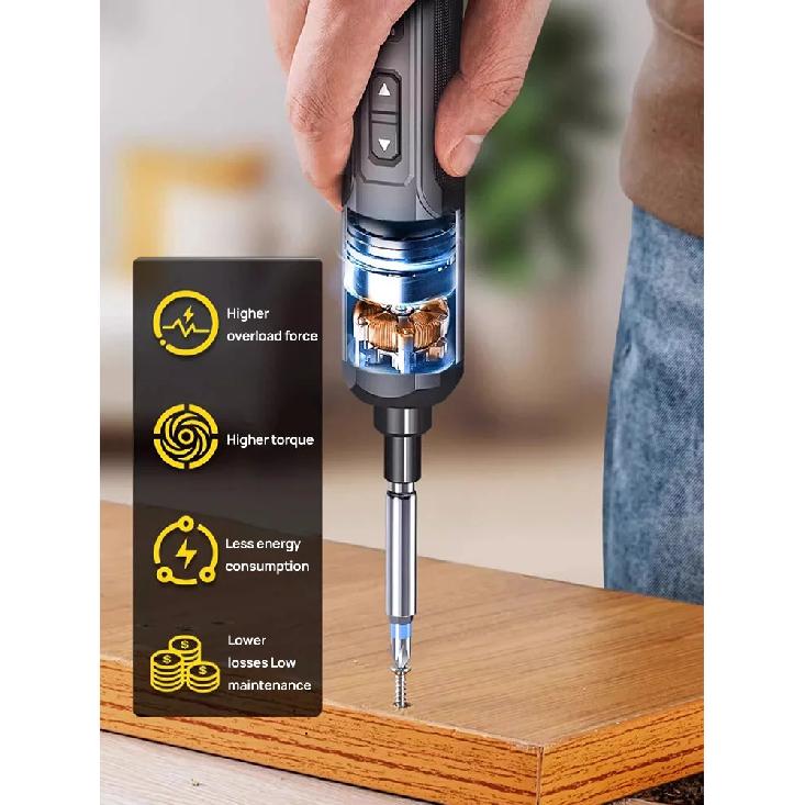 Mini Electric Screwdriver Set USB Rechargeable 2000mah Adjustment Power Dril Multi-function Disassembly Torque Repair Tools Kit